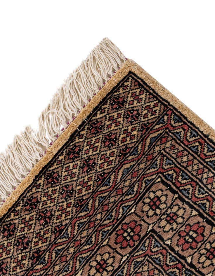 Detail image of  4' 3 x 6' 1  Hand Knotted Bokhara Oriental Rug