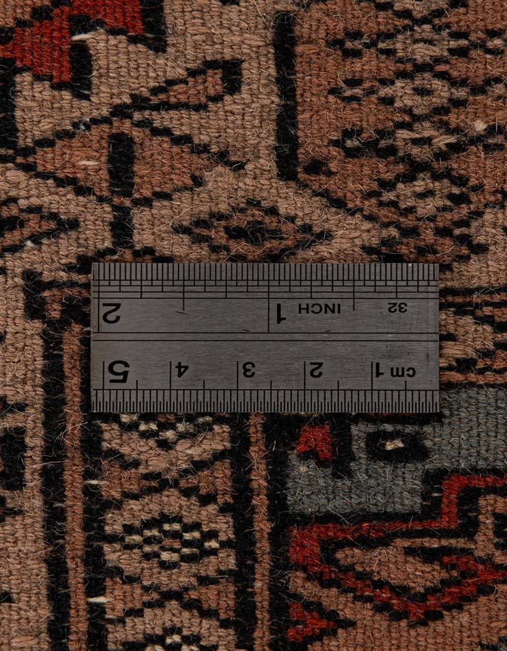 Detail image of  4' 3 x 5' 11  Hand Knotted Bokhara Wool Rug