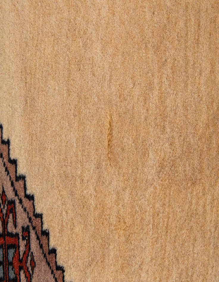 Detail image of  4' 3 x 5' 11  Hand Knotted Bokhara Wool Rug