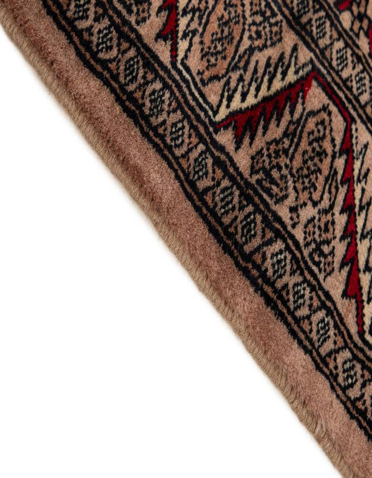 Detail image of  4' 2 x 6' 4  Hand Knotted Bokhara Oriental Wool Rug