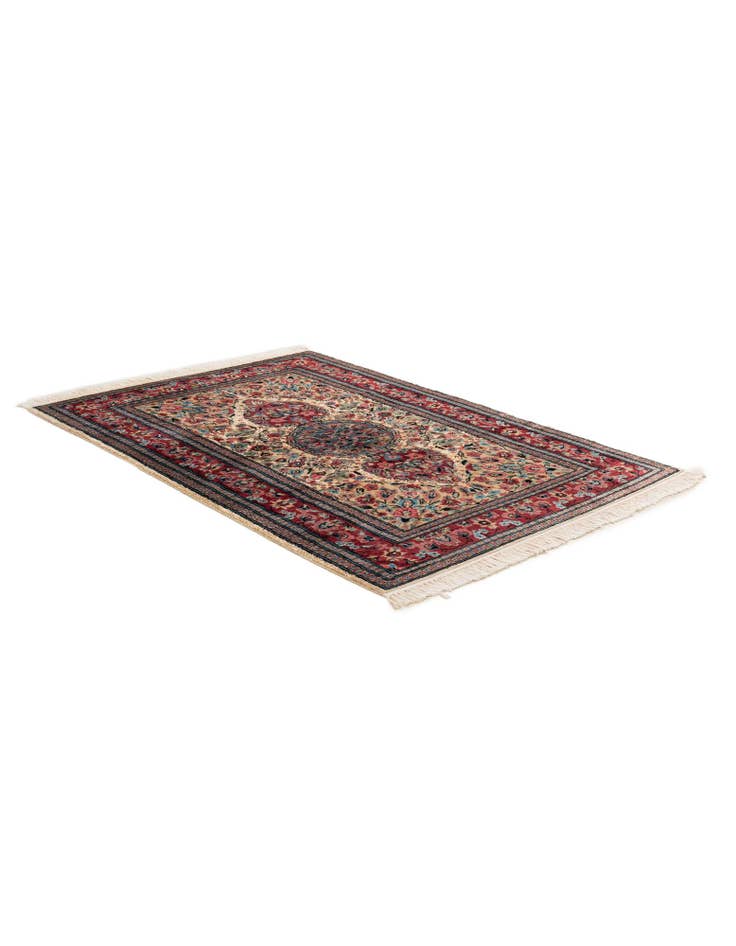 Detail image of  4' 4 x 6' 2  Hand Knotted Bokhara Oriental Rug