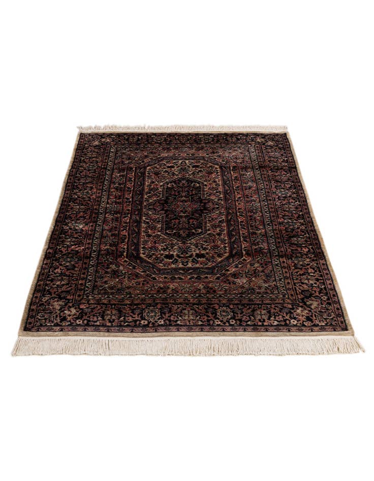 Detail image of  4' 2 x 6' 1  Hand Knotted Bokhara Oriental Rug