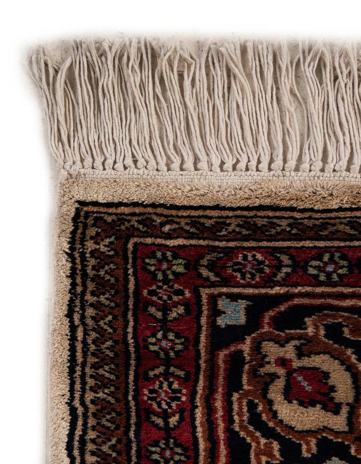Detail image of  4' 2 x 6' 6  Hand Knotted Bokhara Wool Rug