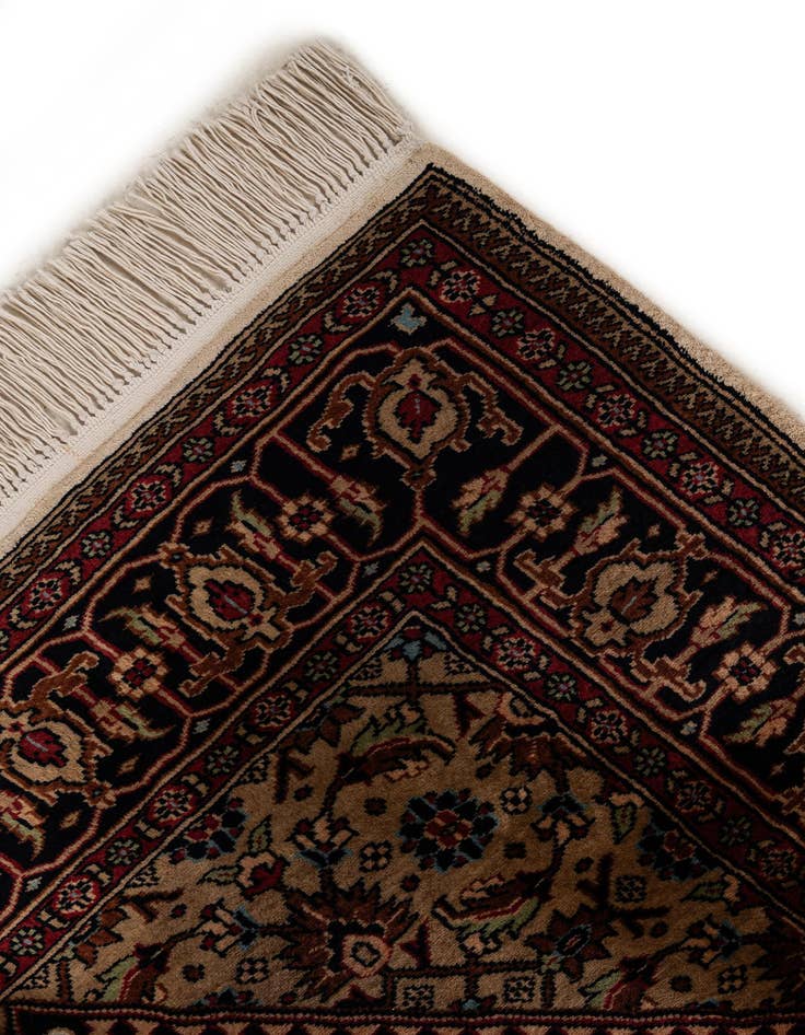 Detail image of  4' 2 x 6' 6  Hand Knotted Bokhara Wool Rug