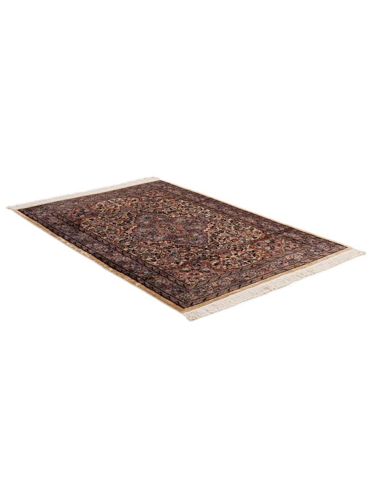 Detail image of  4' 3 x 6' 3  Hand Knotted Bokhara Oriental Wool Rug