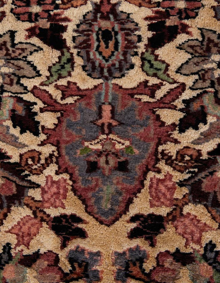 Detail image of  4' 3 x 6' 3  Hand Knotted Bokhara Oriental Wool Rug