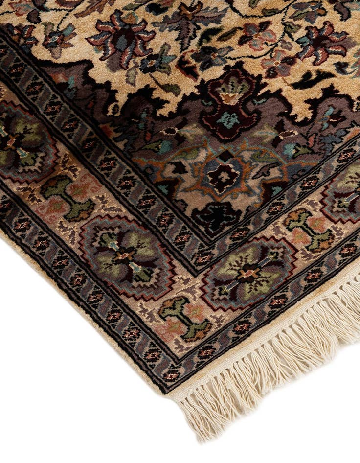 Detail image of  4' 1 x 5' 9  Hand Knotted Bokhara Oriental Wool Rug