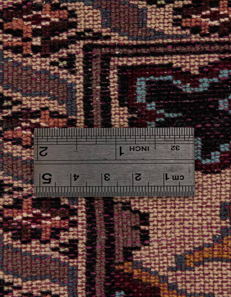 Detail image of  4' 1 x 5' 9  Hand Knotted Bokhara Oriental Wool Rug