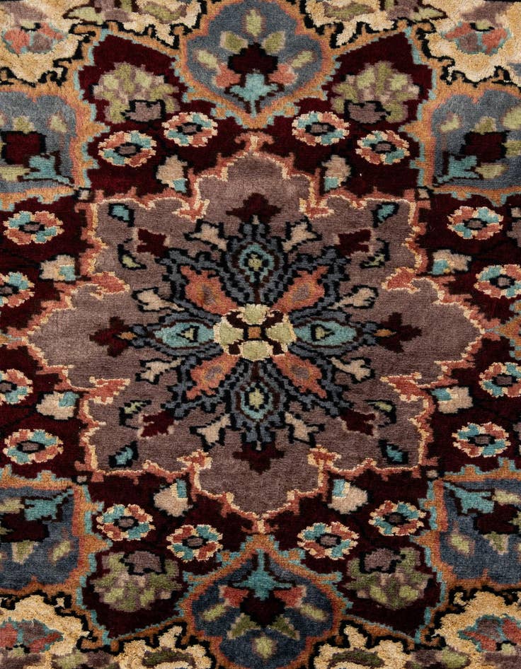 Detail image of  4' 1 x 5' 9  Hand Knotted Bokhara Oriental Wool Rug