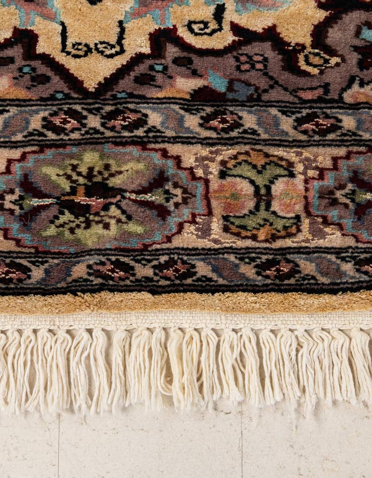 Detail image of  4' 1 x 5' 9  Hand Knotted Bokhara Oriental Wool Rug