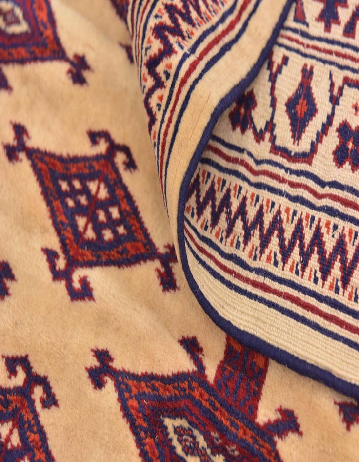 Detail image of 7' 5 x 10' 3 Hand Knotted Bokhara Oriental Wool Rug