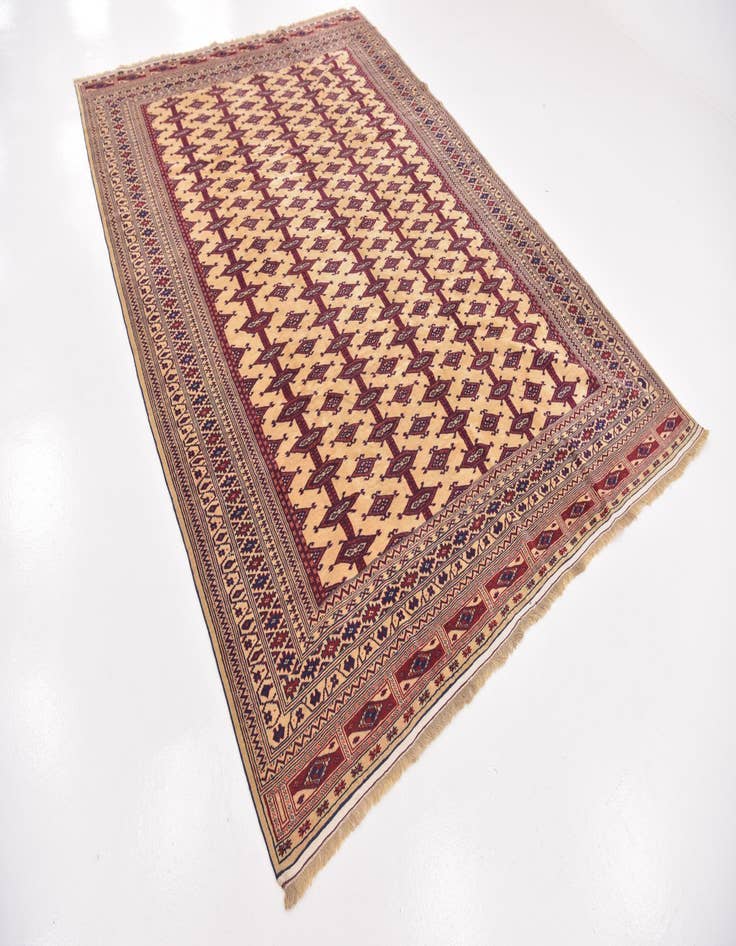 Detail image of 7' 5 x 10' 3 Hand Knotted Bokhara Oriental Wool Rug