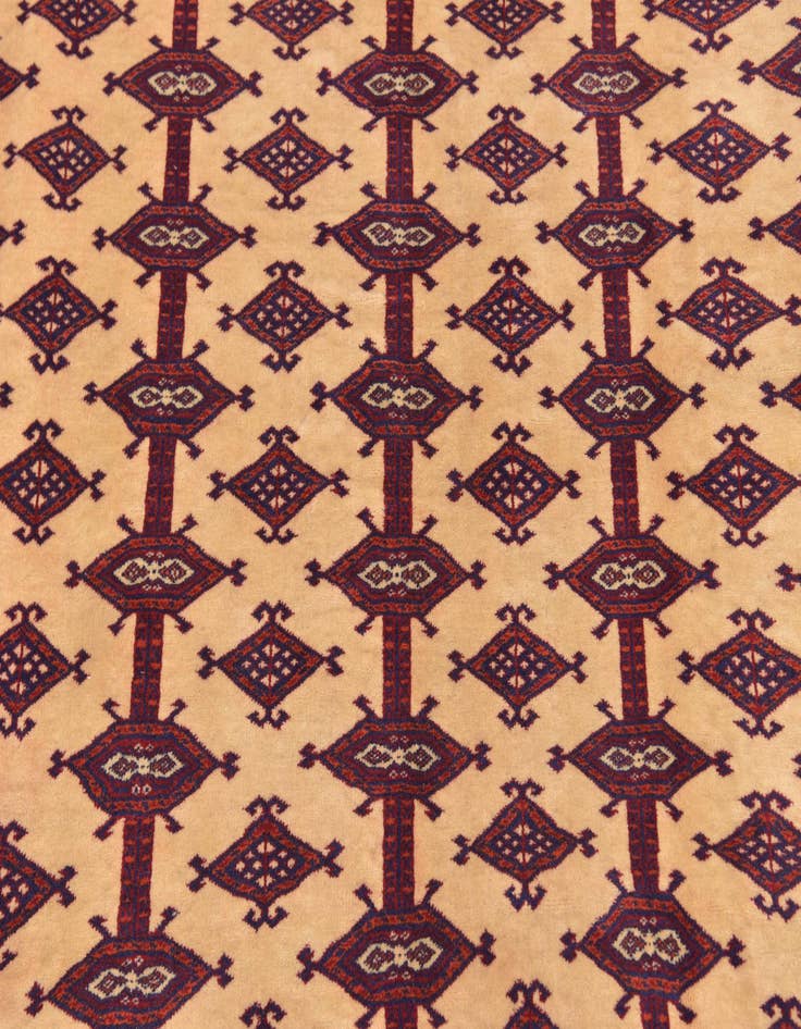 Detail image of 7' 5 x 10' 3 Hand Knotted Bokhara Oriental Wool Rug