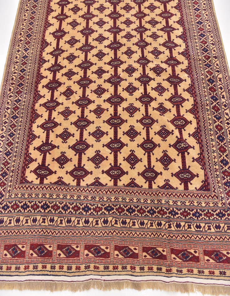 Detail image of 7' 5 x 10' 3 Hand Knotted Bokhara Oriental Wool Rug