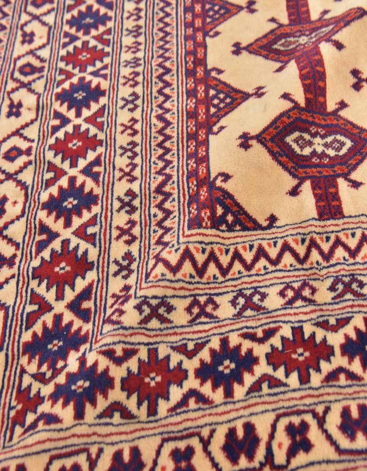 Detail image of 7' 5 x 10' 3 Hand Knotted Bokhara Oriental Wool Rug