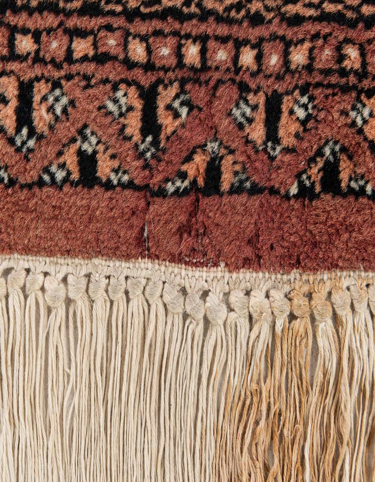 Detail image of  2' 2 x 2' 11  Hand Knotted Bokhara Oriental Wool Rug