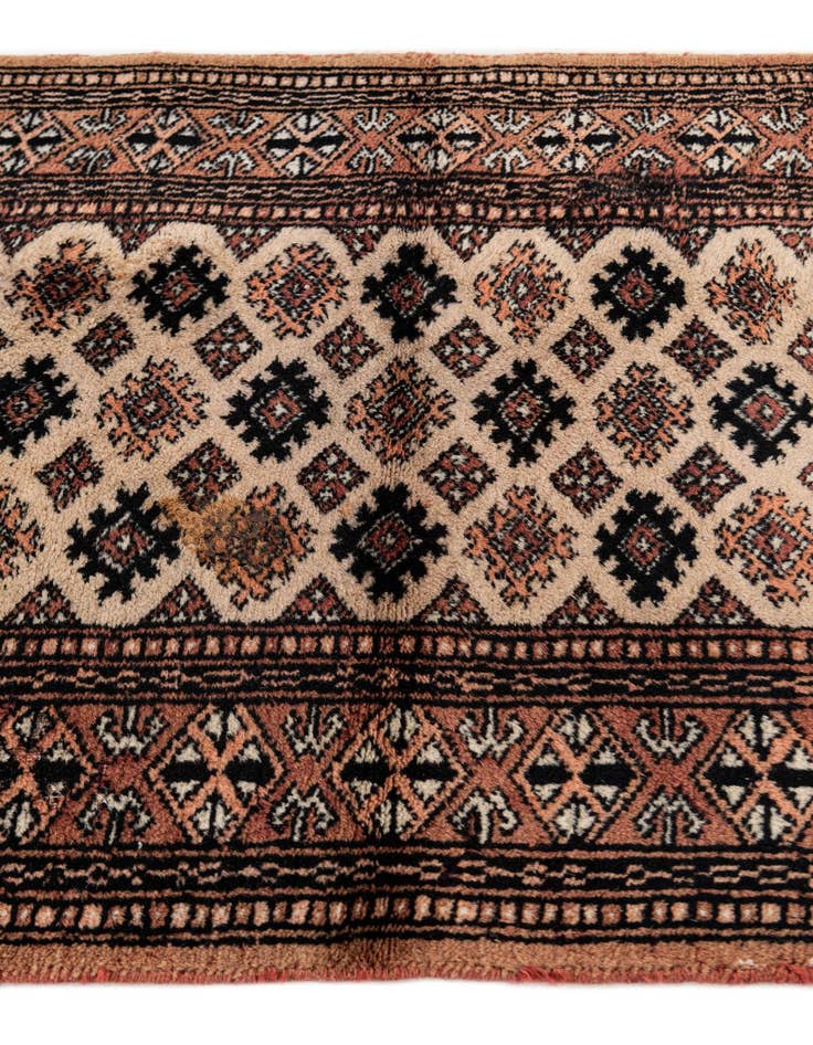 Detail image of  2' 2 x 2' 11  Hand Knotted Bokhara Oriental Wool Rug
