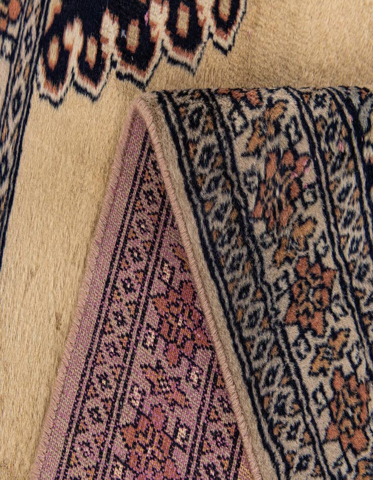 Detail image of  2' 7 x 3' 11  Hand Knotted Bokhara Oriental Wool Rug