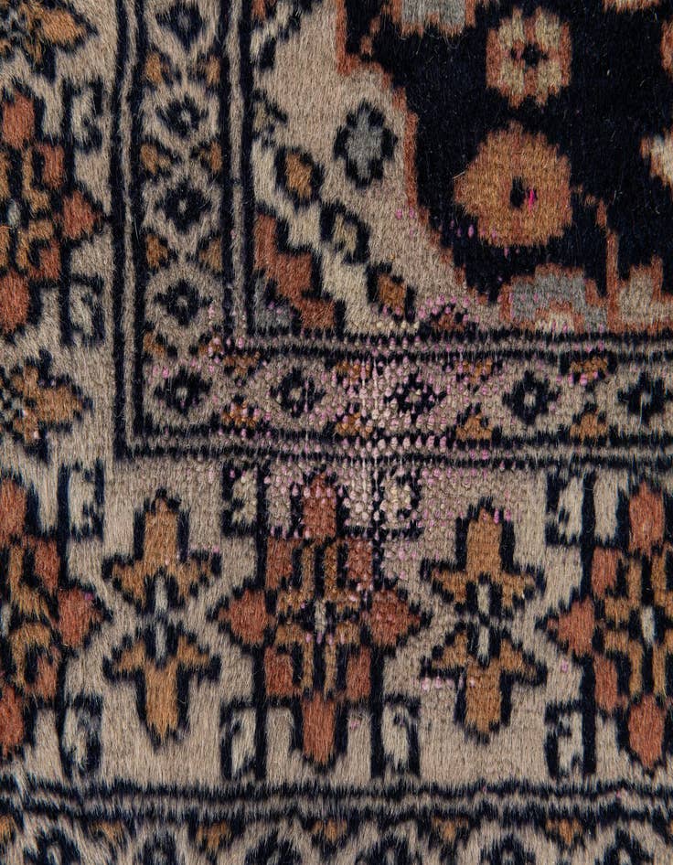 Detail image of  2' 7 x 3' 11  Hand Knotted Bokhara Oriental Wool Rug