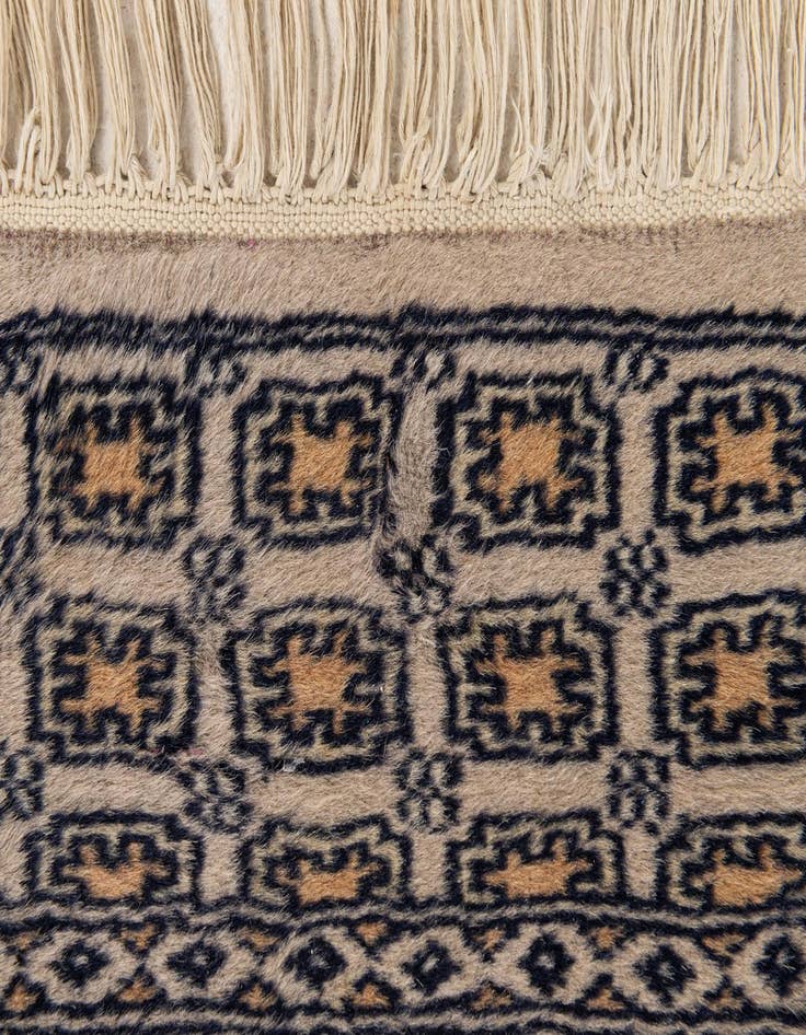 Detail image of  2' 7 x 3' 11  Hand Knotted Bokhara Oriental Wool Rug