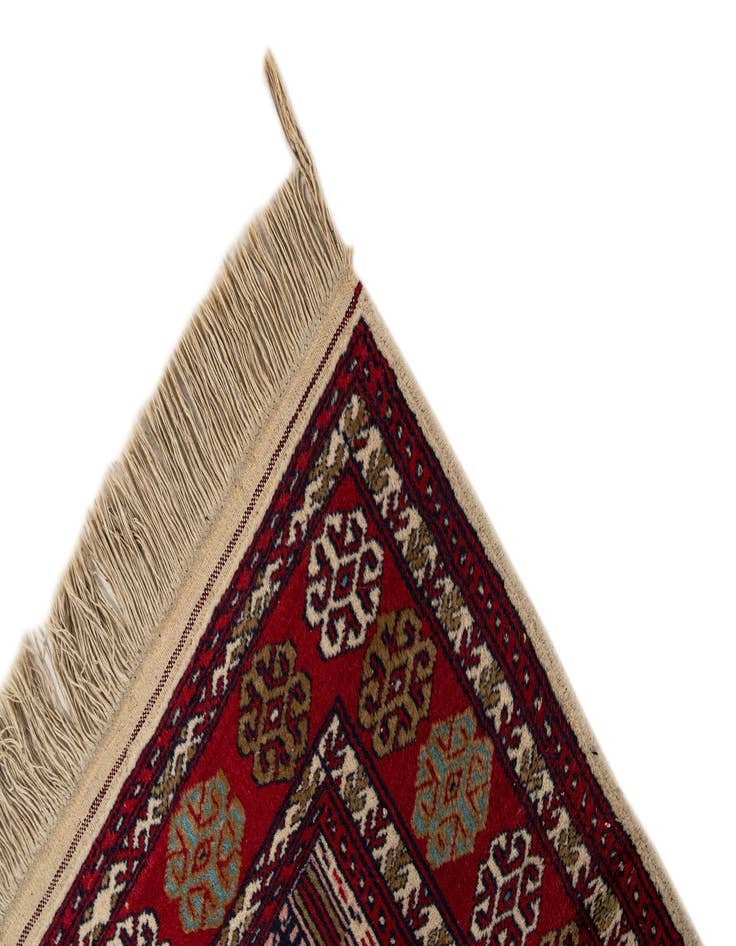 Detail image of  2' 7 x 4' 2  Hand Knotted Bokhara Wool Rug