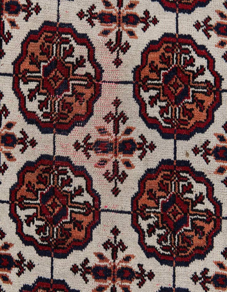 Detail image of  2' 7 x 4' 4  Hand Knotted Bokhara Oriental Wool Rug