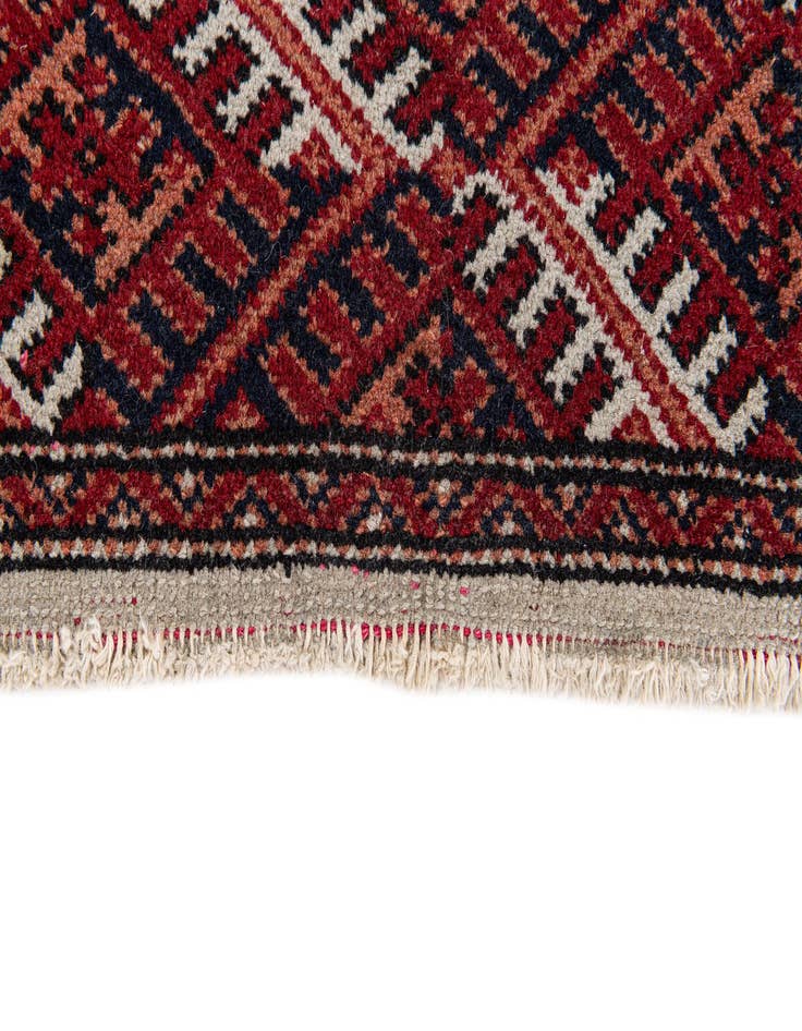 Detail image of  2' 7 x 4' 4  Hand Knotted Bokhara Oriental Wool Rug