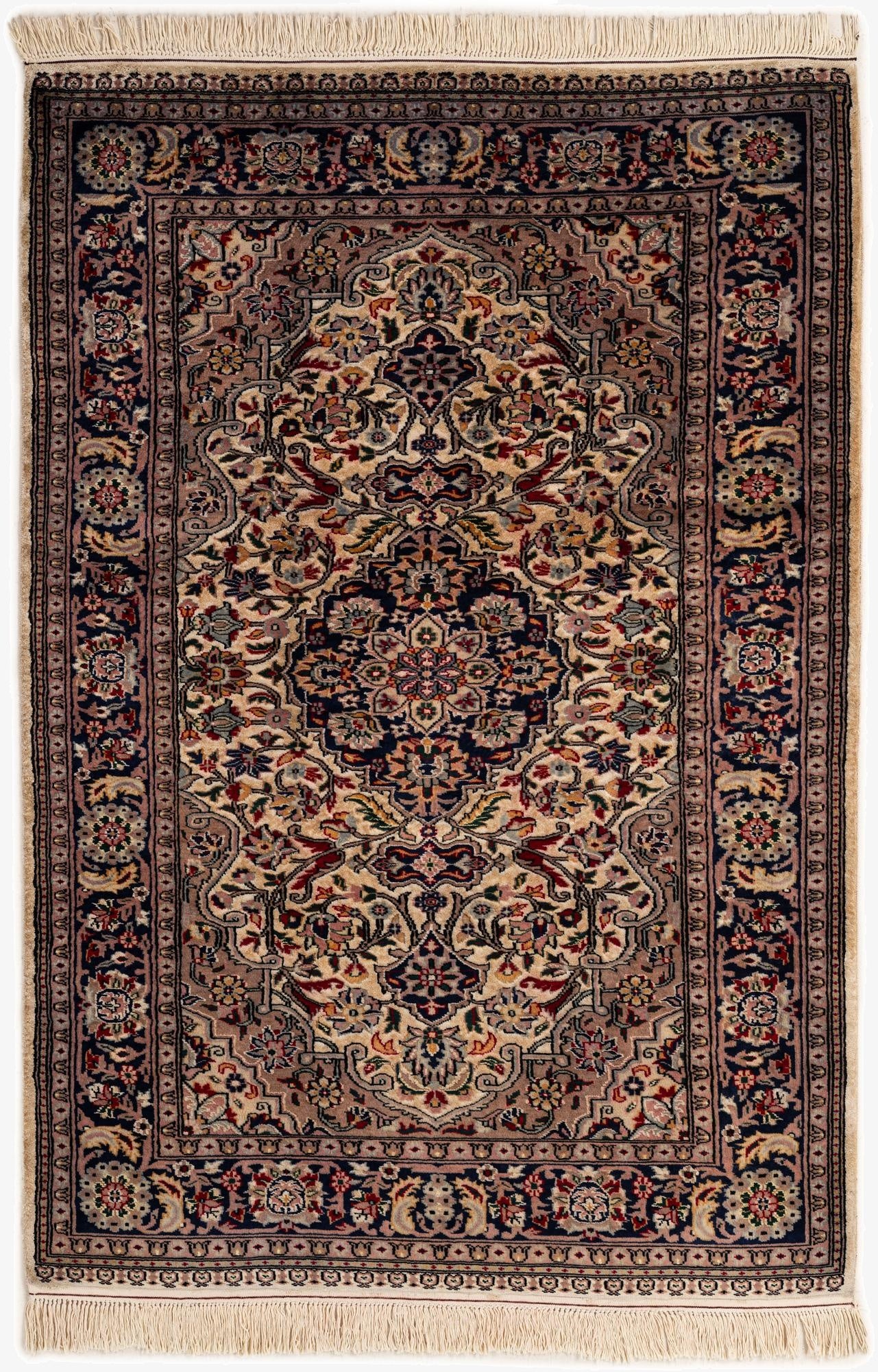  4' 1 x 6' 3  Hand Knotted Bokhara Oriental Rug
