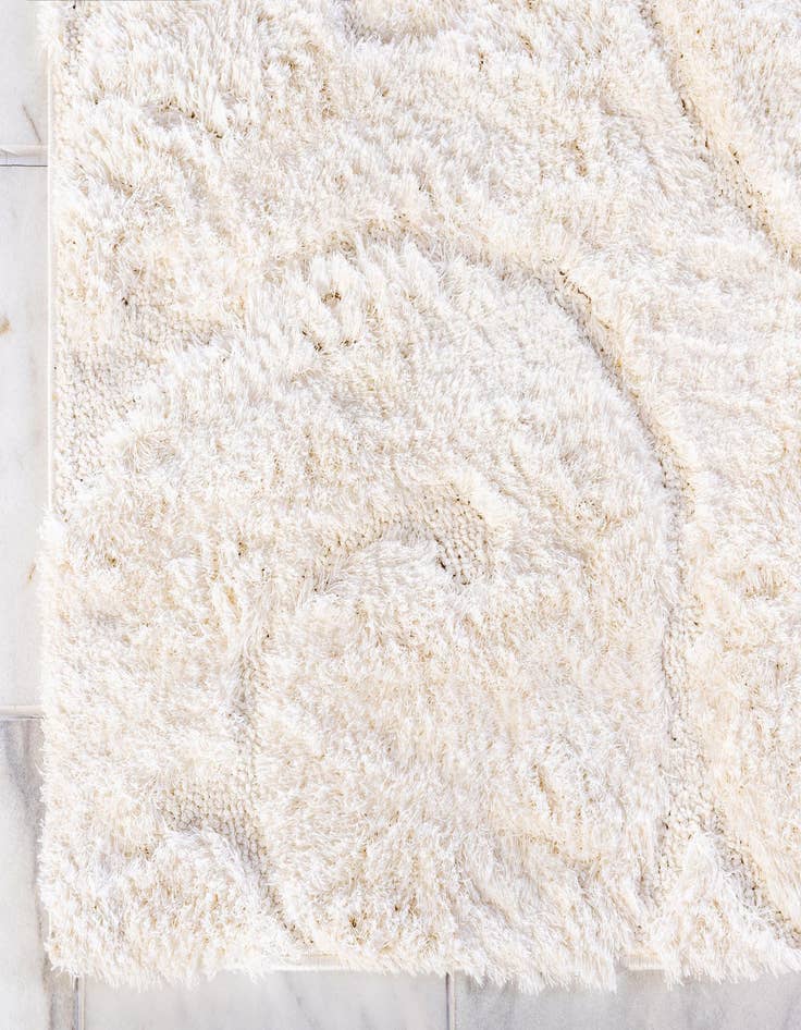 Detail image of  8' x 10' Botanical Shag Rug