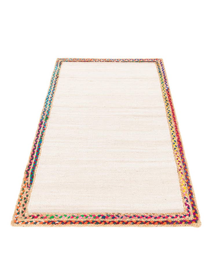 Detail image of  3' x 5'  Hand Braided Jute Rug