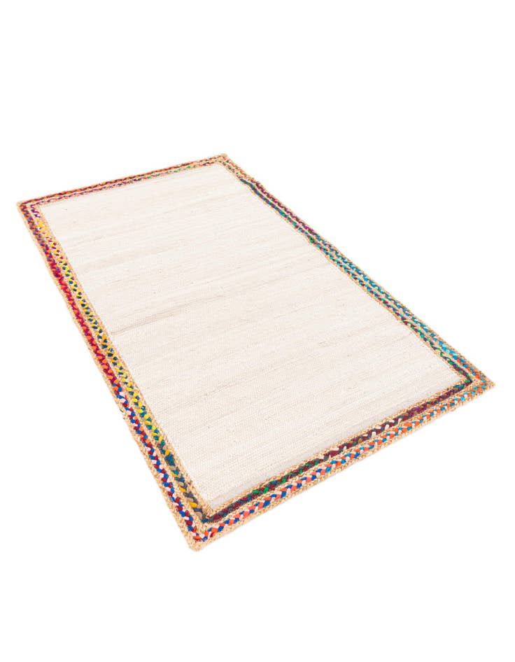 Detail image of  3' x 5'  Hand Braided Jute Rug