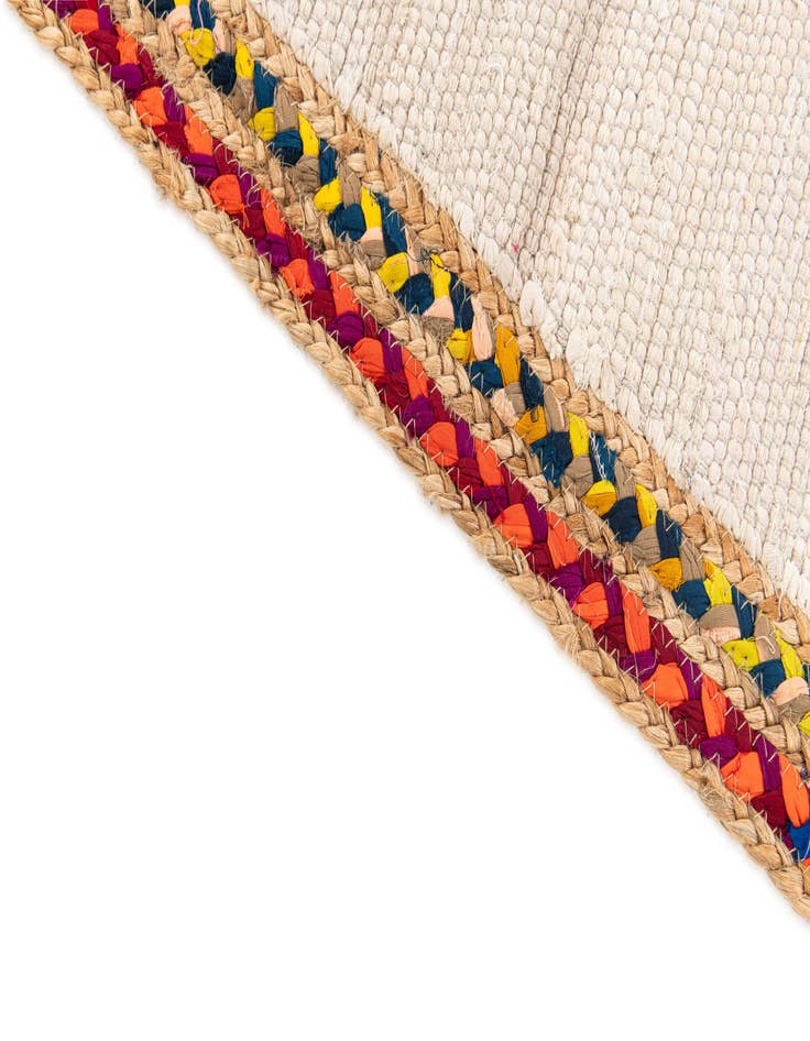 Detail image of  3' x 5'  Hand Braided Jute Rug