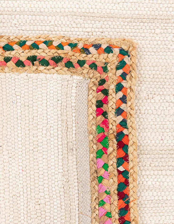 Detail image of  3' x 5'  Hand Braided Jute Rug