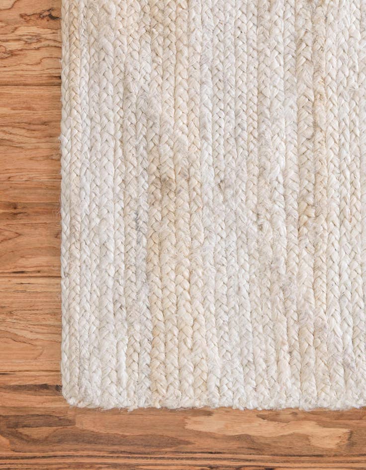 Detail image of  9' x 12'  Hand Braided Jute Rug