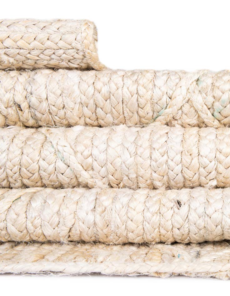 Detail image of  9' x 12'  Hand Braided Jute Rug