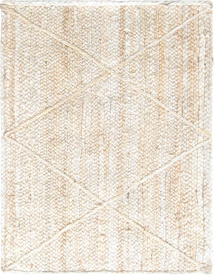 Detail image of  2' x 3' 1  Hand Braided Jute Rug