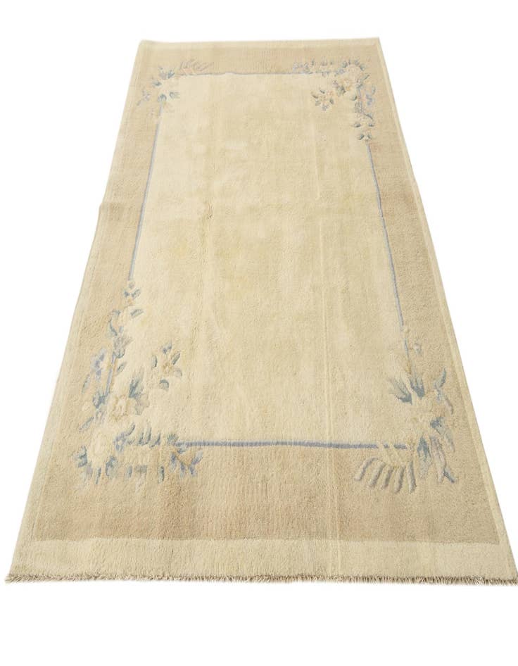 Detail image of 5' 7 x 7' 9 Hand Knotted Carved Pekin Wool Rug