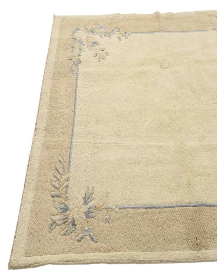 Detail image of 5' 7 x 7' 9 Hand Knotted Carved Pekin Wool Rug