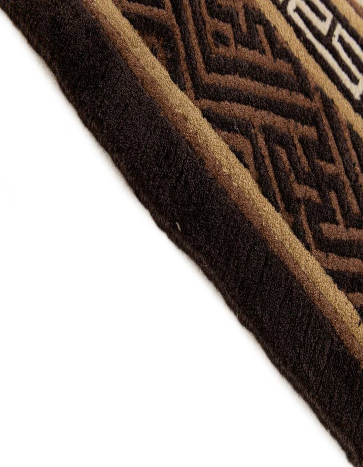 Detail image of  3' 1 x 5' 9  Hand Knotted Carved Pekin Wool Rug
