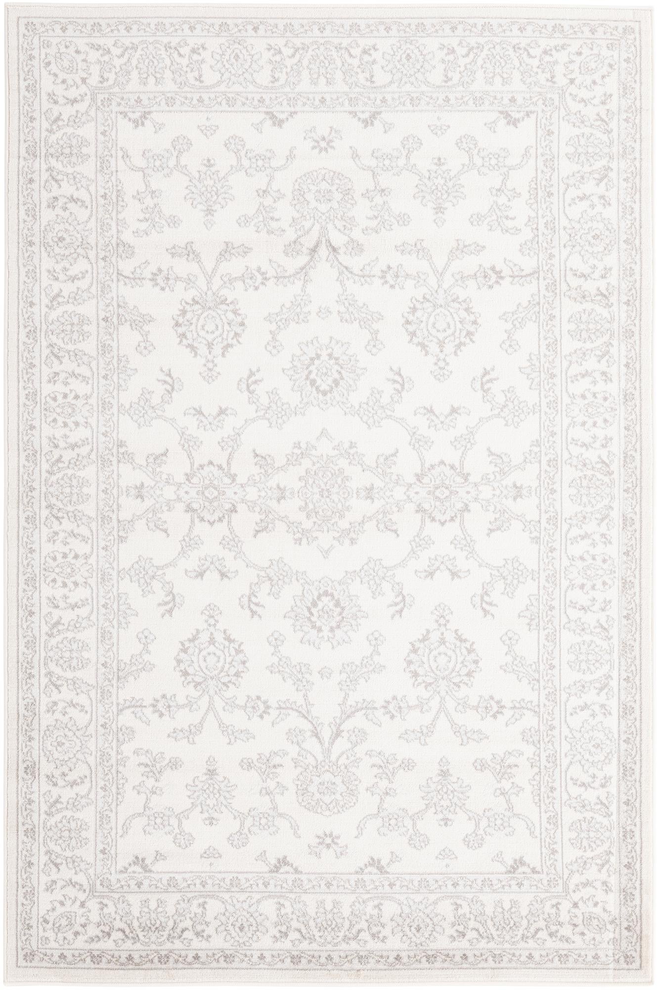 Ivory 5' 3 x 8' Charlotte Rug | Rugs.com