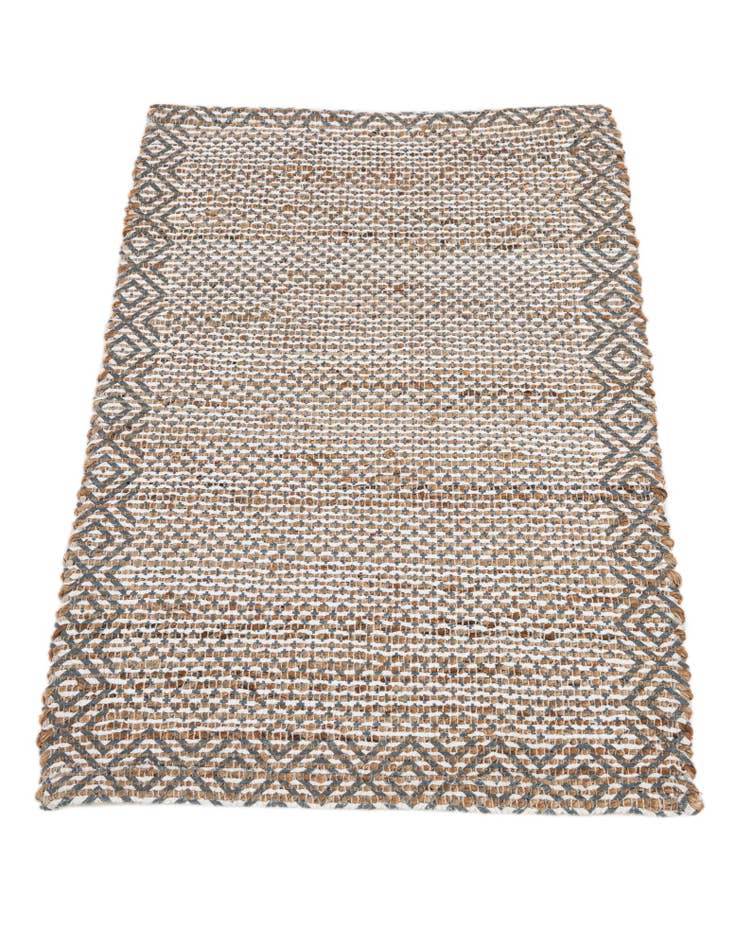 Detail image of  2' 1 x 3' 1  Hand Woven Chenille Jute Rug