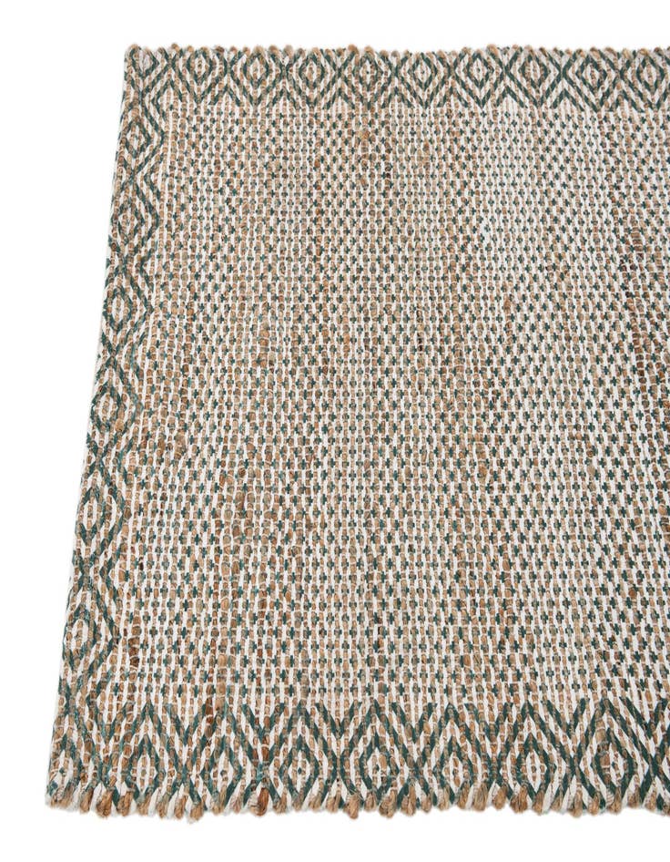 Detail image of  2' 1 x 3'  Hand Woven Chenille Jute Rug