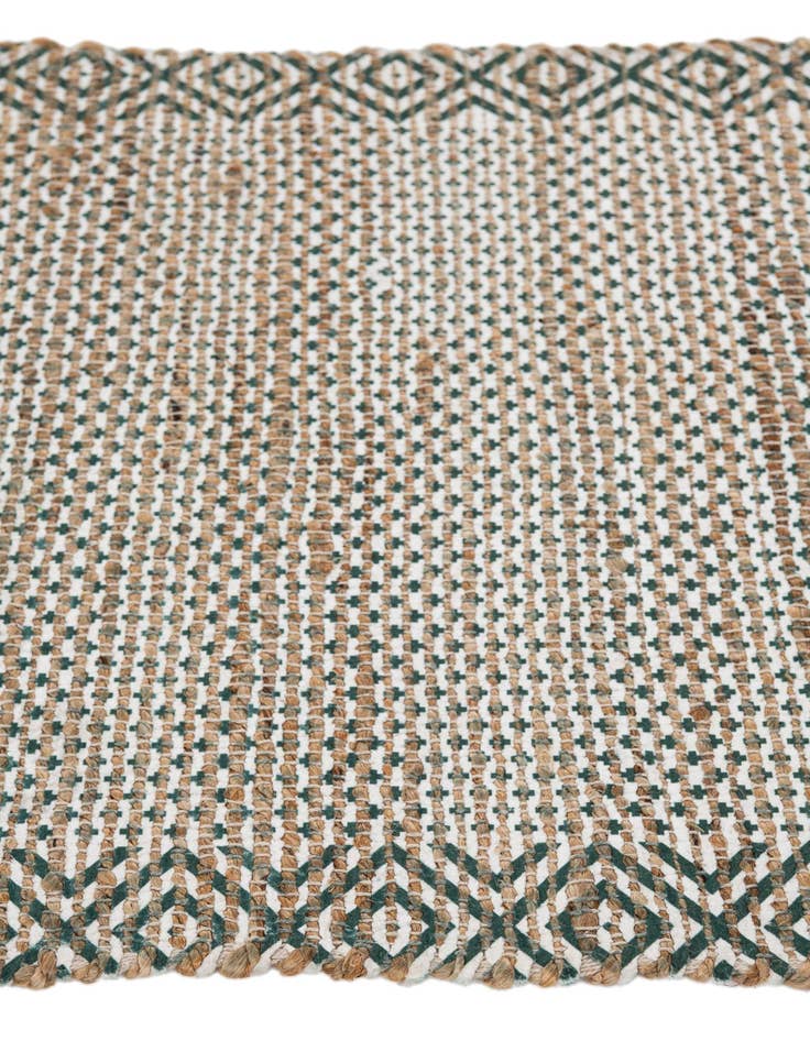 Detail image of  2' 1 x 3'  Hand Woven Chenille Jute Rug