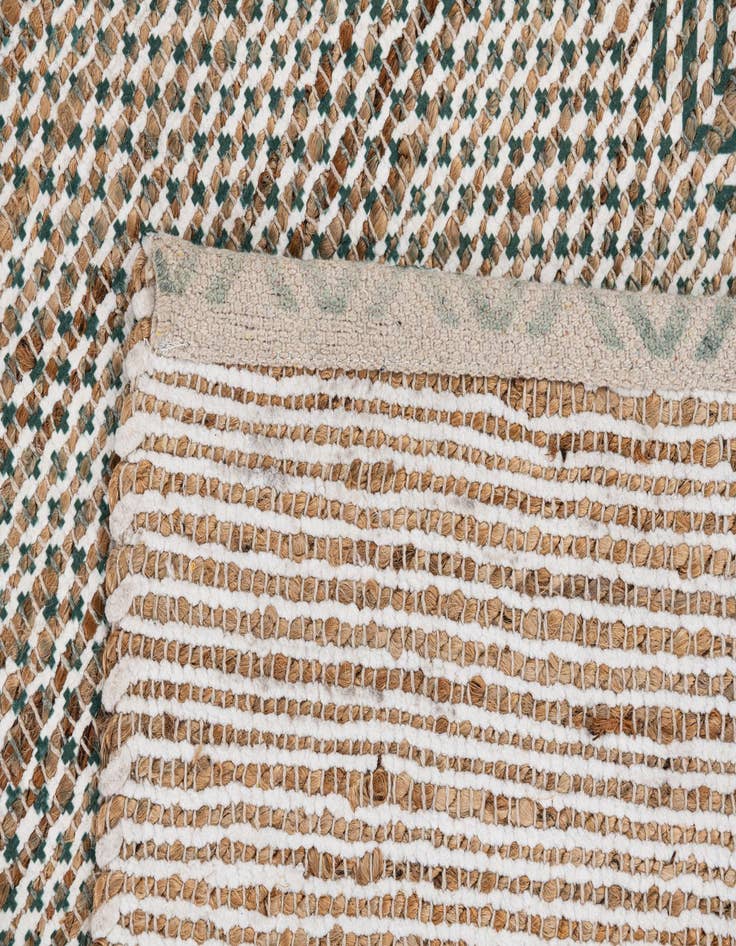 Detail image of  2' 1 x 3'  Hand Woven Chenille Jute Rug
