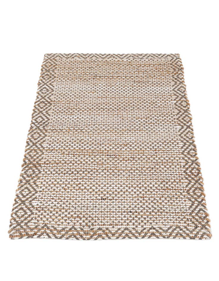 Detail image of  2' 1 x 3'  Hand Woven Chenille Jute Rug