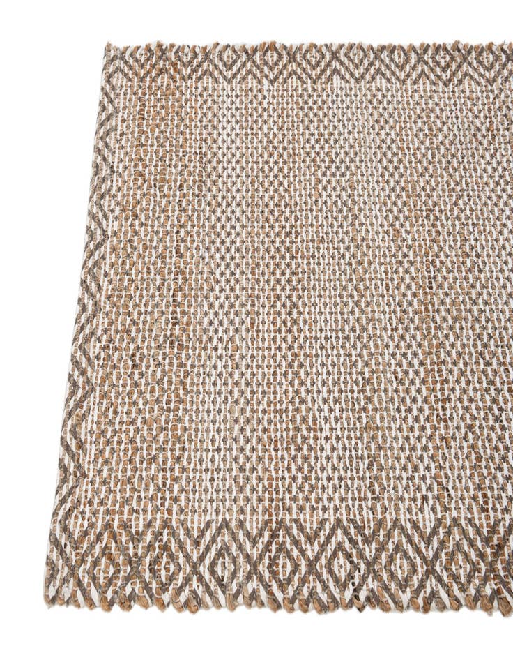 Detail image of  2' 1 x 3'  Hand Woven Chenille Jute Rug