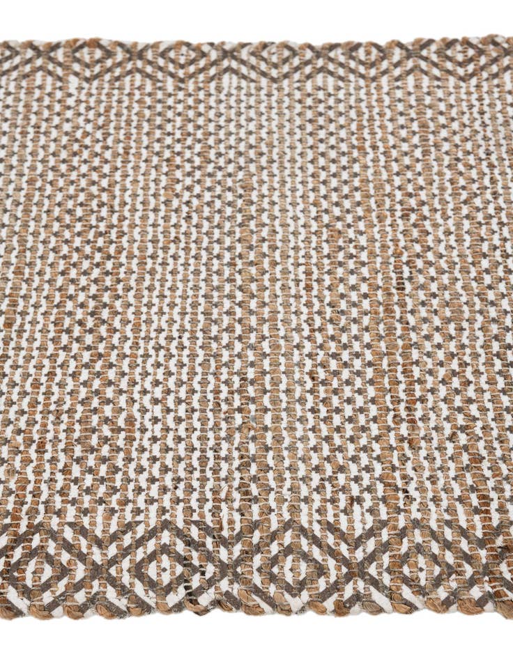 Detail image of  2' 1 x 3'  Hand Woven Chenille Jute Rug