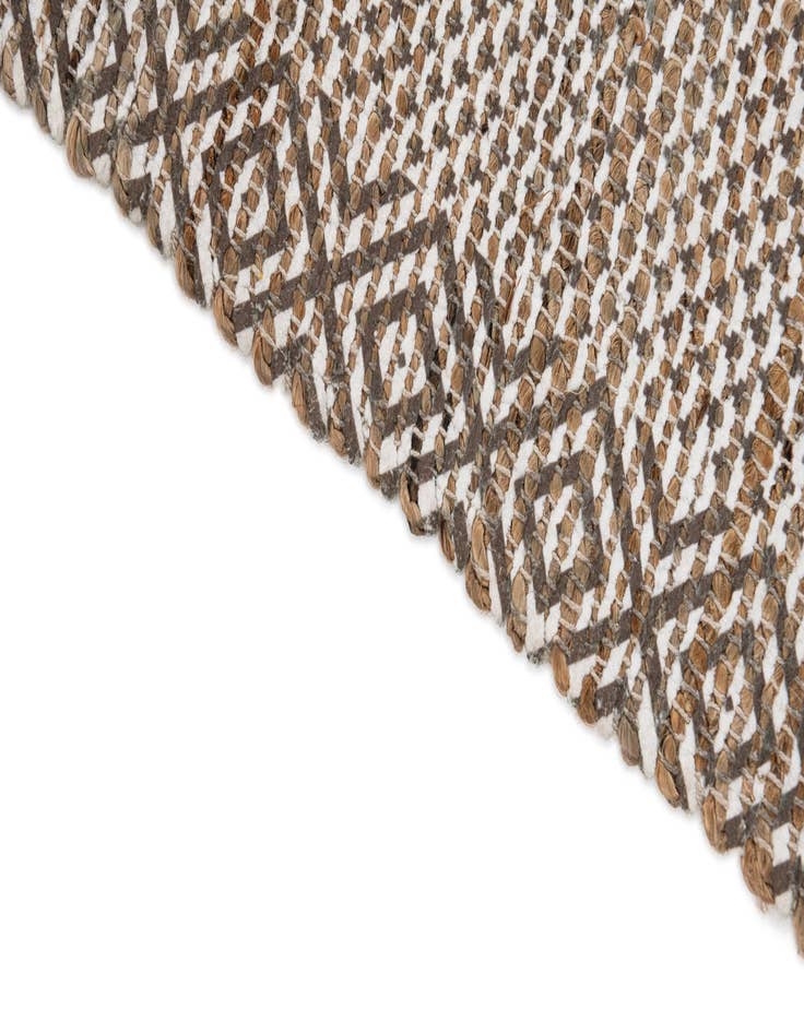 Detail image of  2' 1 x 3'  Hand Woven Chenille Jute Rug