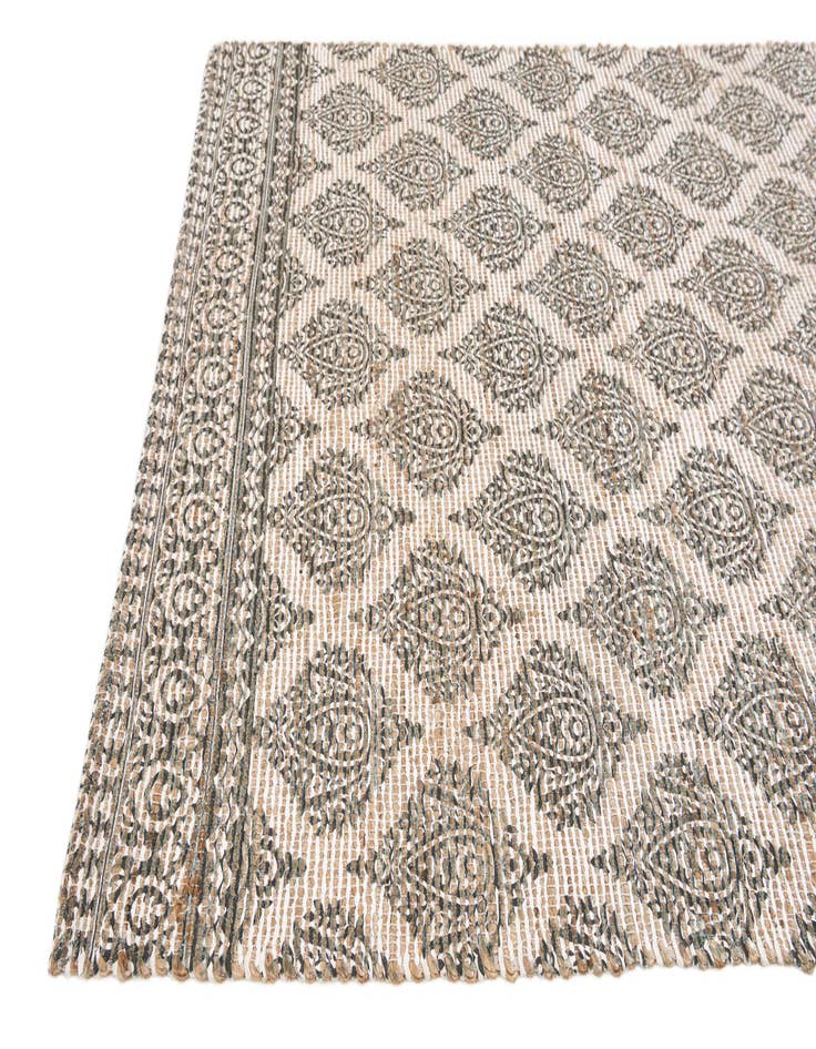 Detail image of  4' x 6'  Hand Woven Chenille Jute Rug