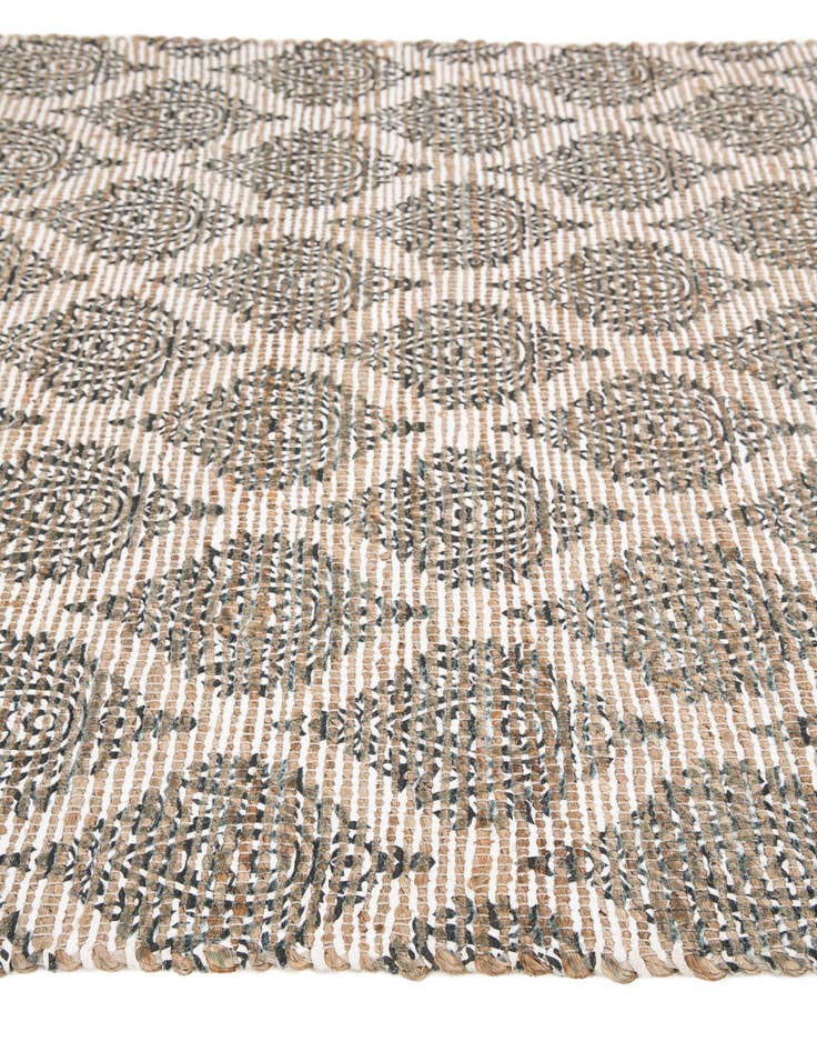 Detail image of  4' x 6'  Hand Woven Chenille Jute Rug
